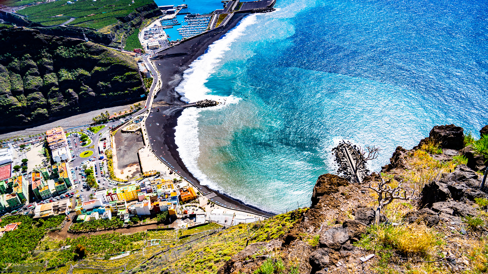 Küste La Palma von oben